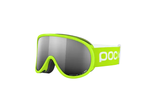 POC POCito Retina dziecięce gogle narciarskie Fluorescent Yellow/Green/Partly Sunny Silver