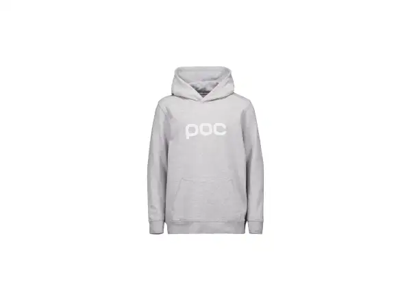 POC Hood Jr bluza dziecięca z kapturem Grey Melange/Hydrogen White