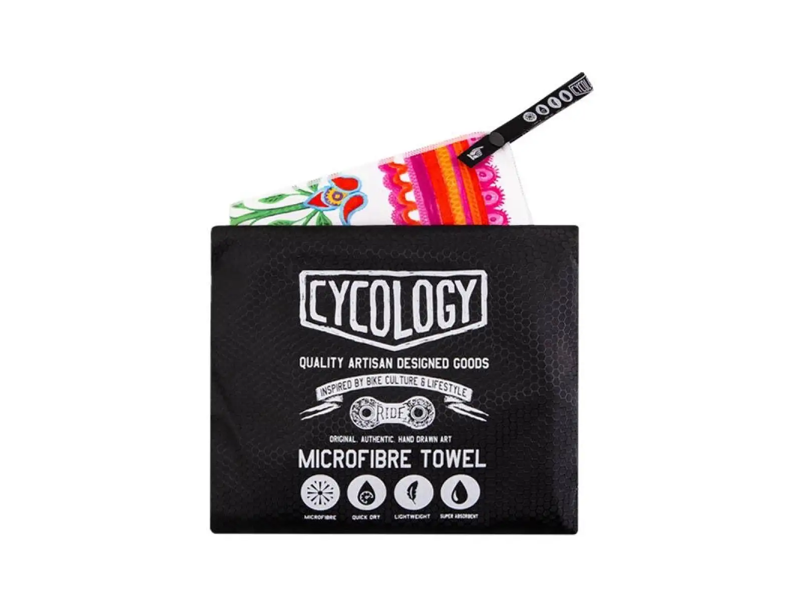 Cycology White Frida ręcznik we wzory biała