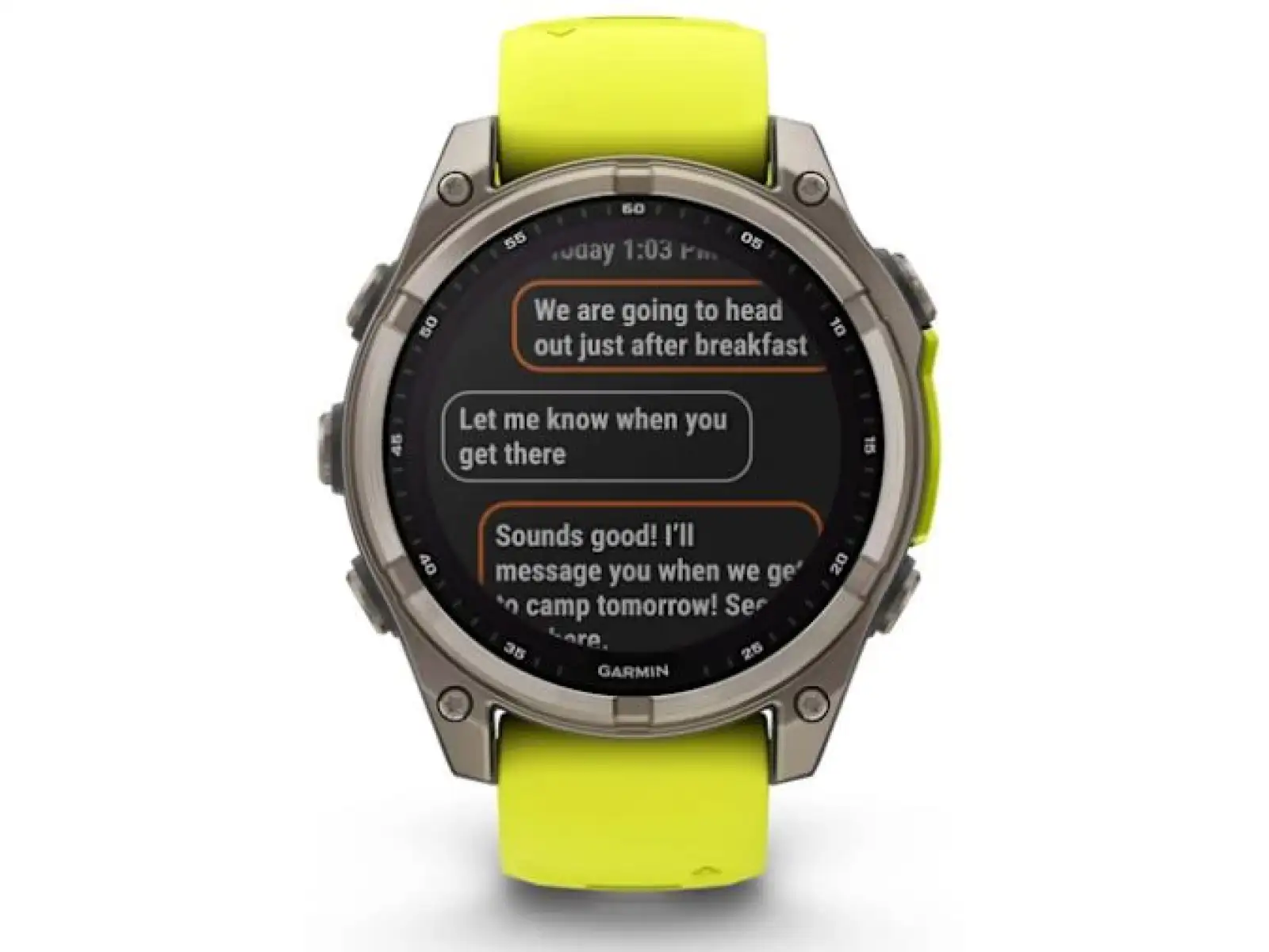 Garmin fenix 8 - 47 mm Solar Sapphire inteligentny zegarek Titanium Yellow/Graphite