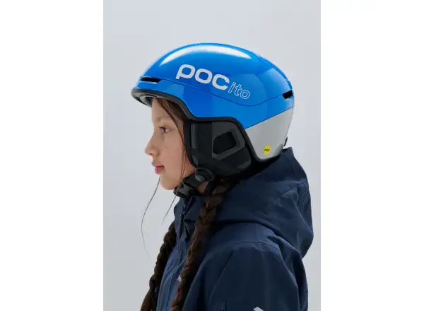 POC POCito Obex dziecięcy kask narciarski Fluorescent Blue