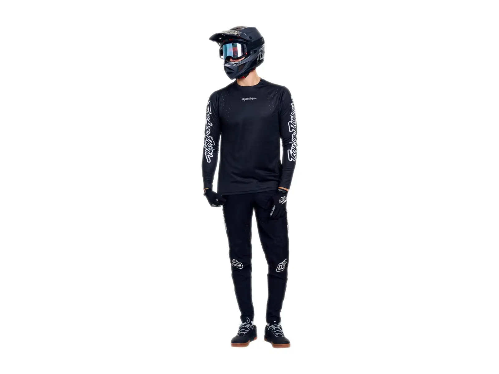 Troy Lee Designs Sprint Pro męska koszulka z długim rękawem Mono Black