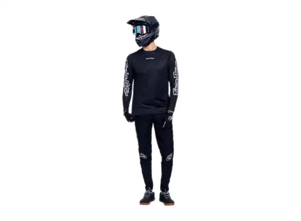 Troy Lee Designs Sprint Pro męska koszulka z długim rękawem Mono Black