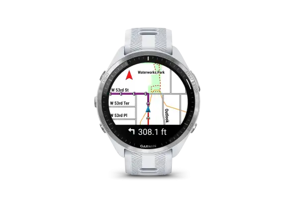 Garmin Forerunner 965 inteligentny zegarek Silver Titan/White