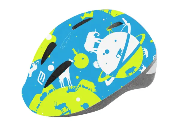 Force Fun Planets dziecięcy kask fluo/niebieska