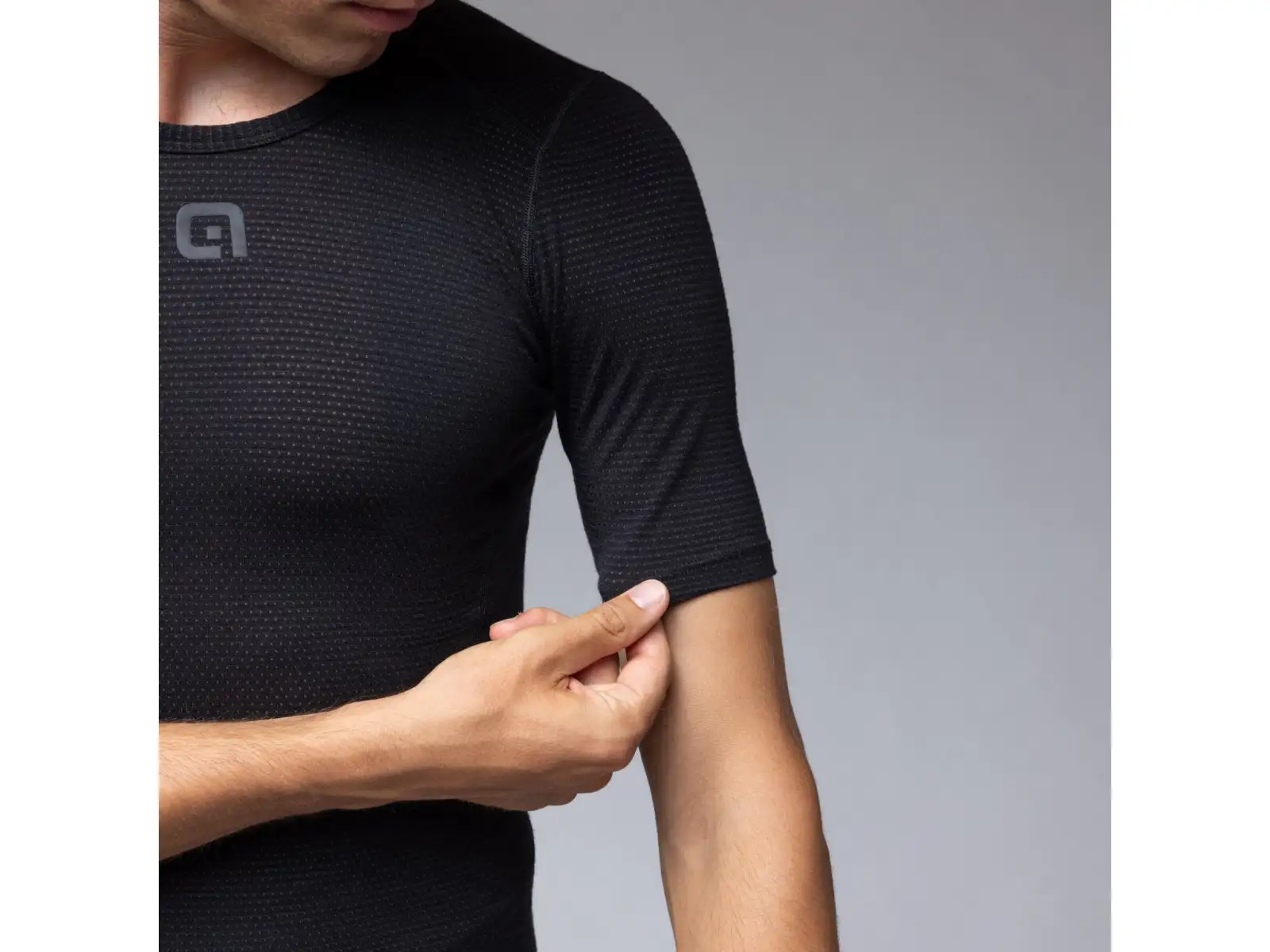 Alé Intimo Merino męska koszulka termoaktywna krótki rękaw Black