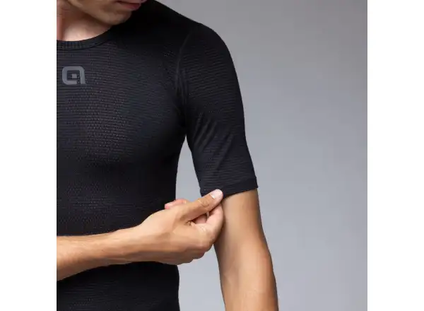 Alé Intimo Merino męska koszulka termoaktywna krótki rękaw Black