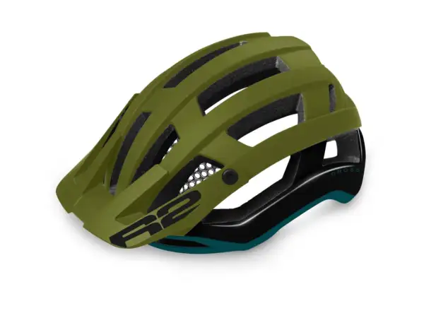 R2 Cross kask rowerowy zielona