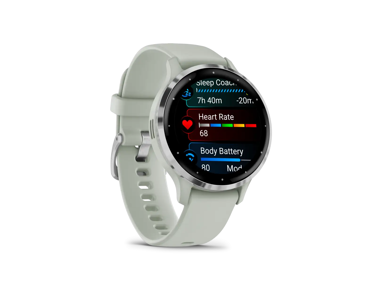 Garmin Venu 3S inteligentny zegarek Silver/Sage Grey