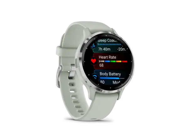 Garmin Venu 3S inteligentny zegarek Silver/Sage Grey