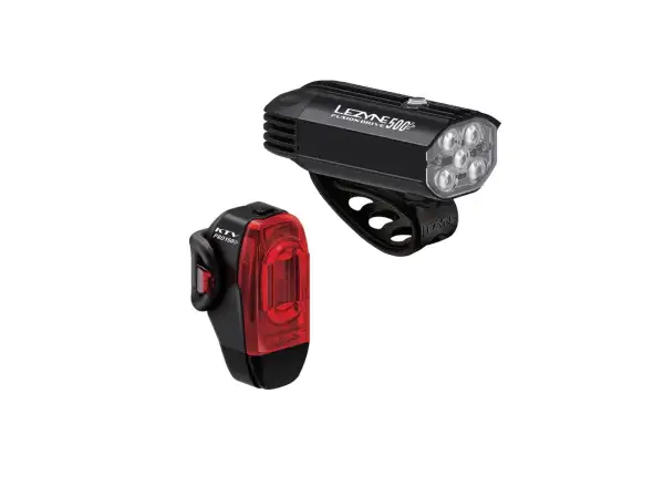 Lezyne Fusion Drive 500+/KTV Drive Pro zestaw świateł Saint Black/Black