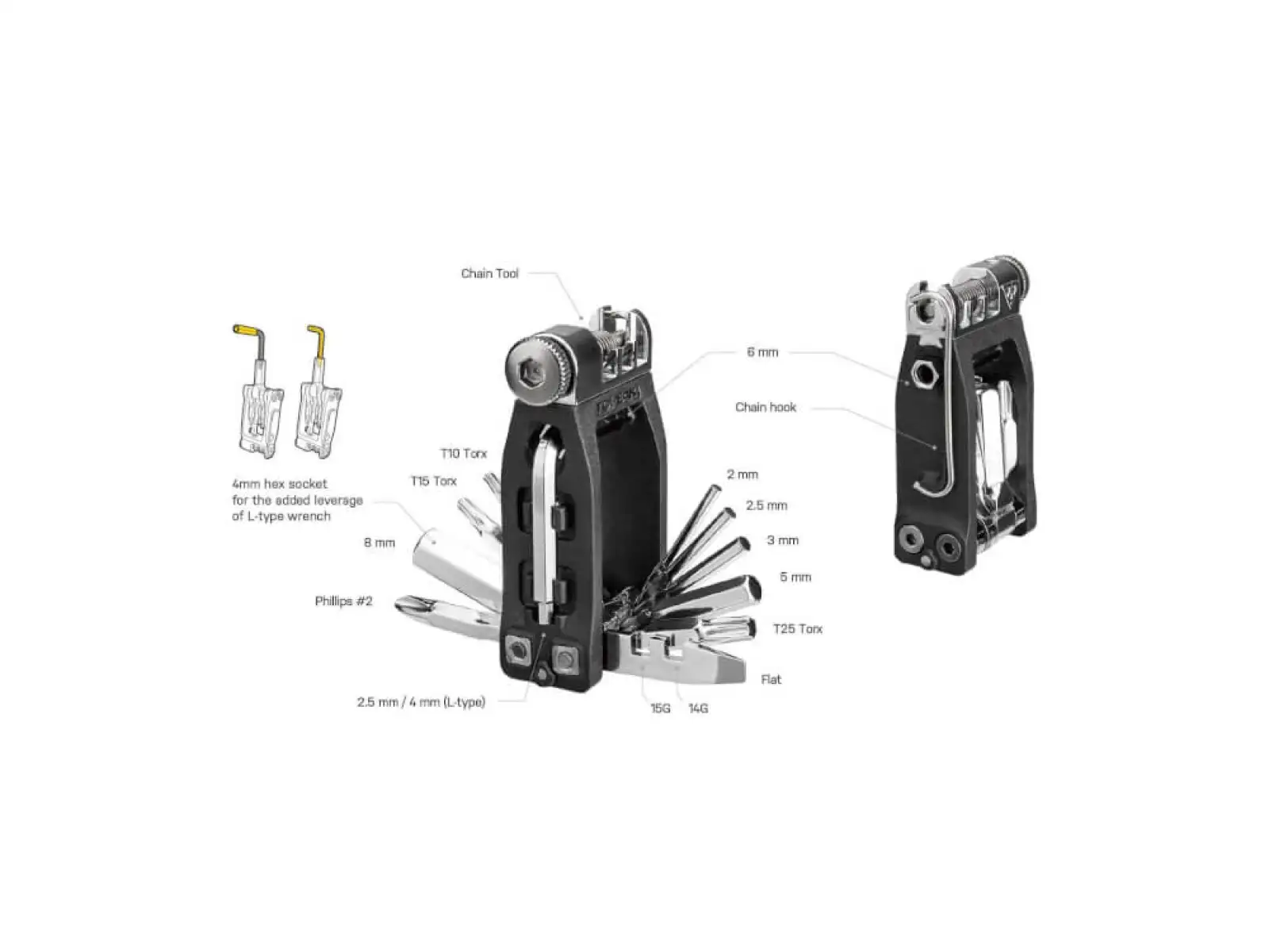 Topeak Ninja Master+ToolBox T16 mini multitool