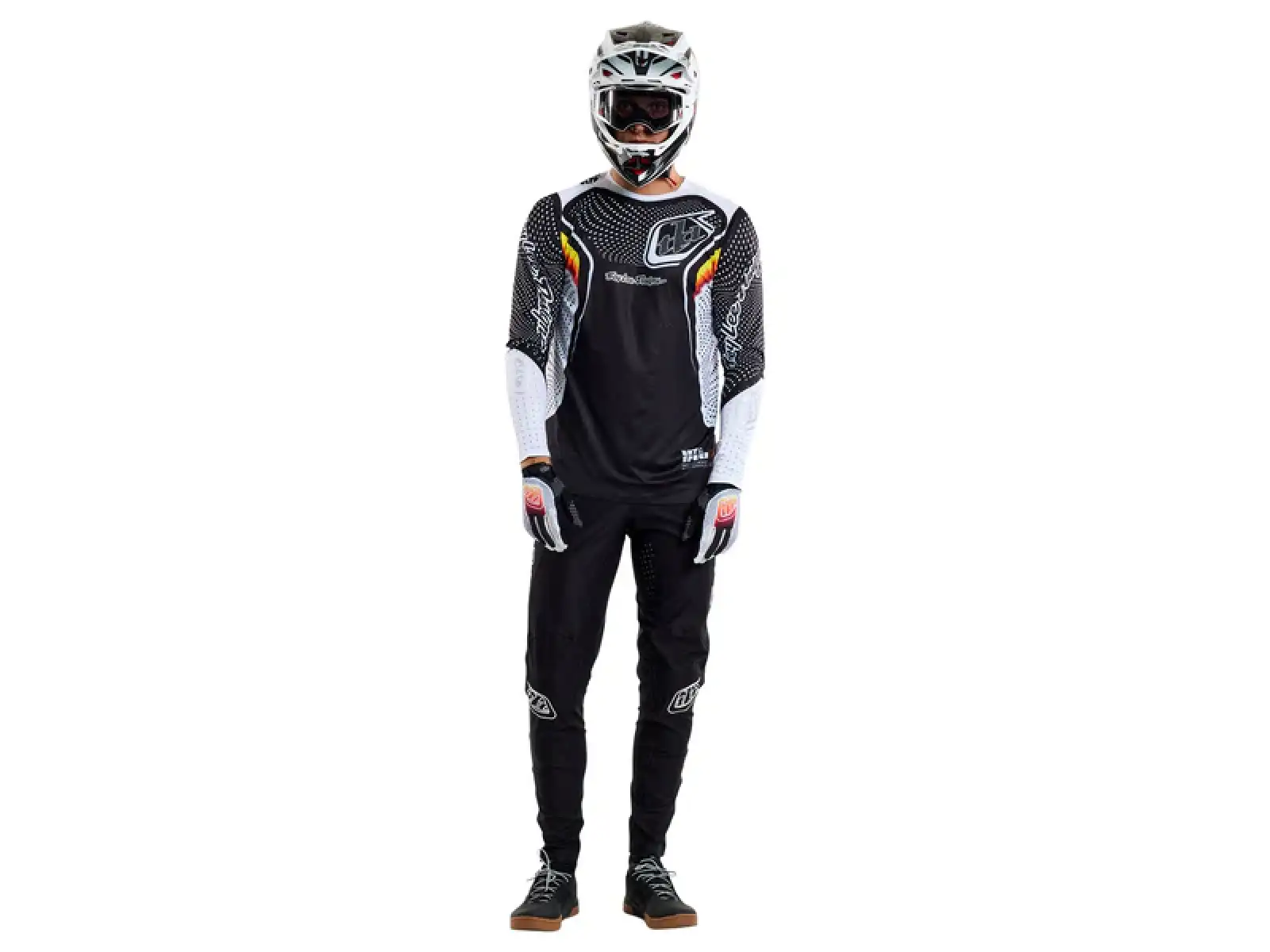 Troy Lee Designs Sprint Ultra Optic męska koszulka z długim rękawem Black