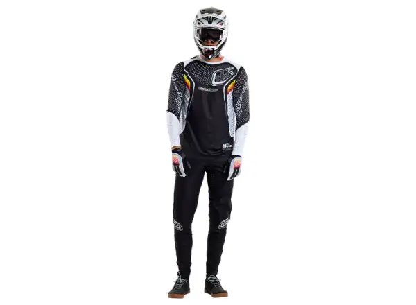 Troy Lee Designs Sprint Ultra Optic męska koszulka z długim rękawem Black