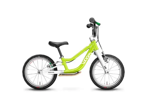 Woom 1 Plus dziecięcy rowerek biegowy 14" Lizard Lime