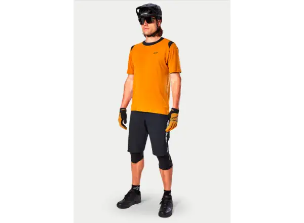 Alpinestars A-Dura Dri Wool męska koszulka krótki rękaw Dark Gold