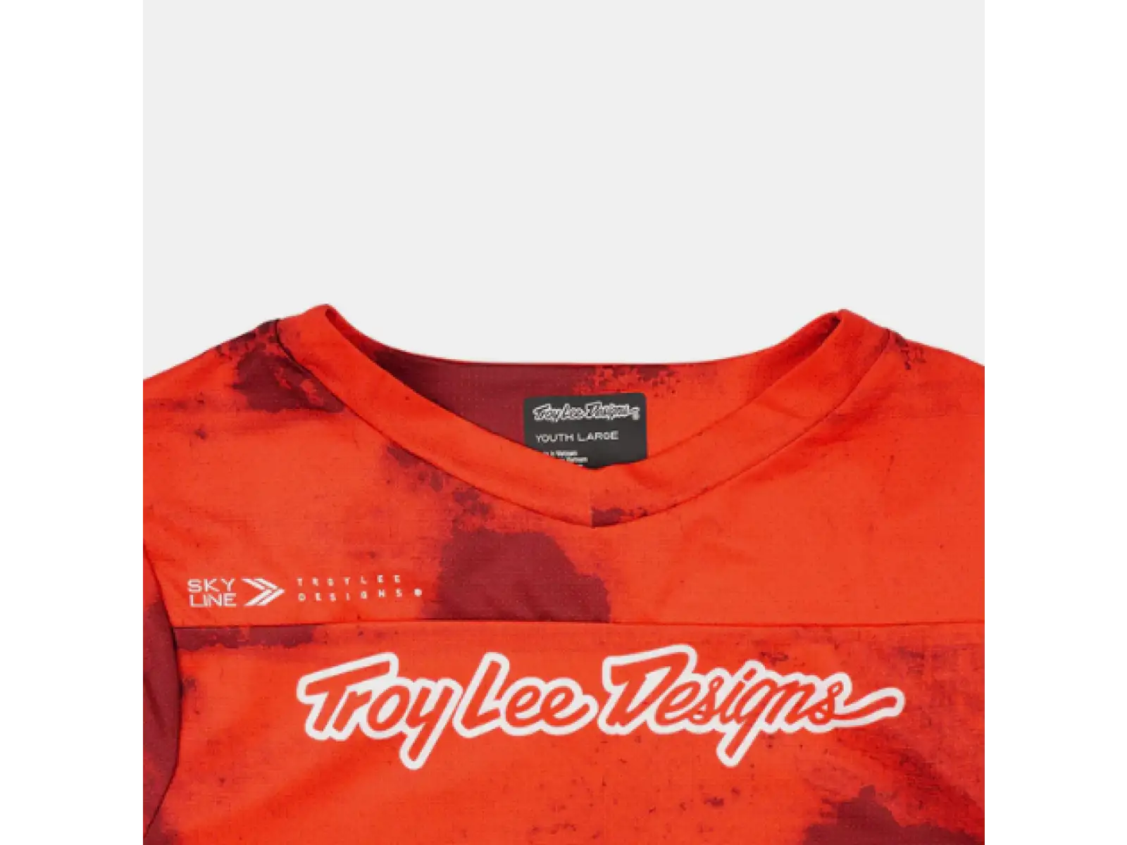 Troy Lee Designs Skyline Flared dziecięca koszulka z krótkim rękawem Fiery Red
