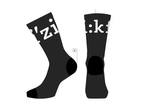 Fizik Team Edition skarpety Black/White