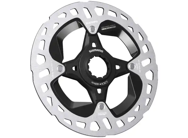 Shimano RT-MT900 tarcza hamulcowa 140 mm, center lock, Ice Tech, zewnętrzny lock ring