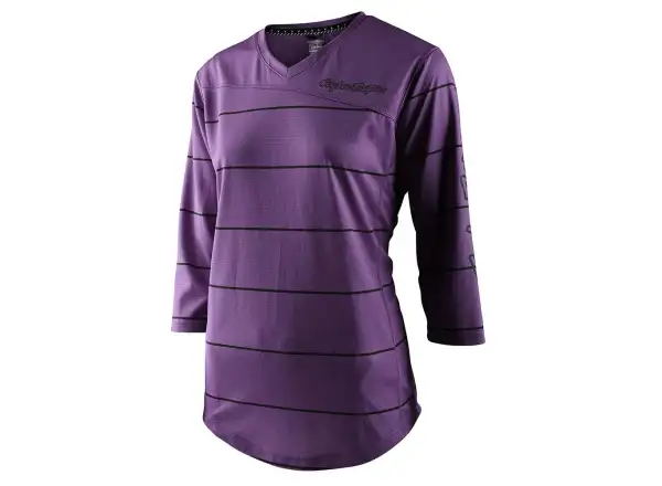 Troy Lee Designs Mischief damska koszulka z dlugim rekawem Pinstripe orchid