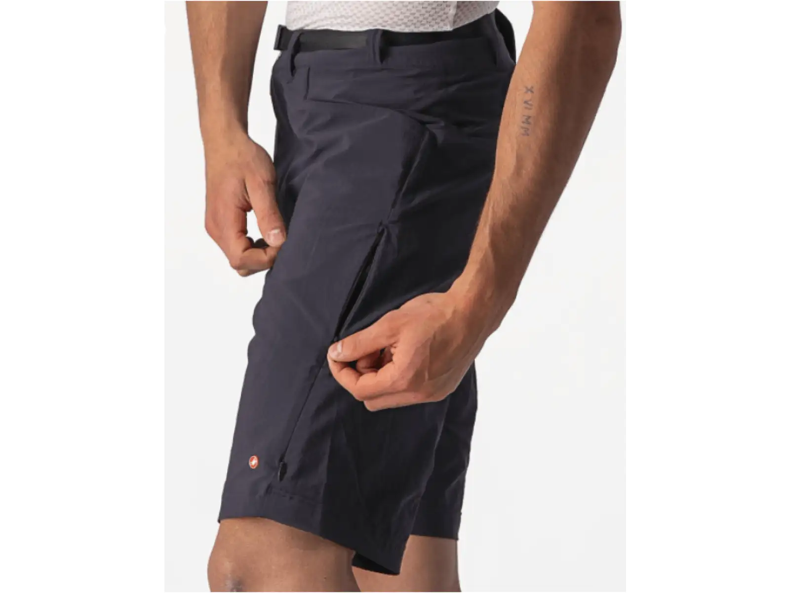 Castelli Unlimited Trail męskie luźne spodenki bez wkładki czarna