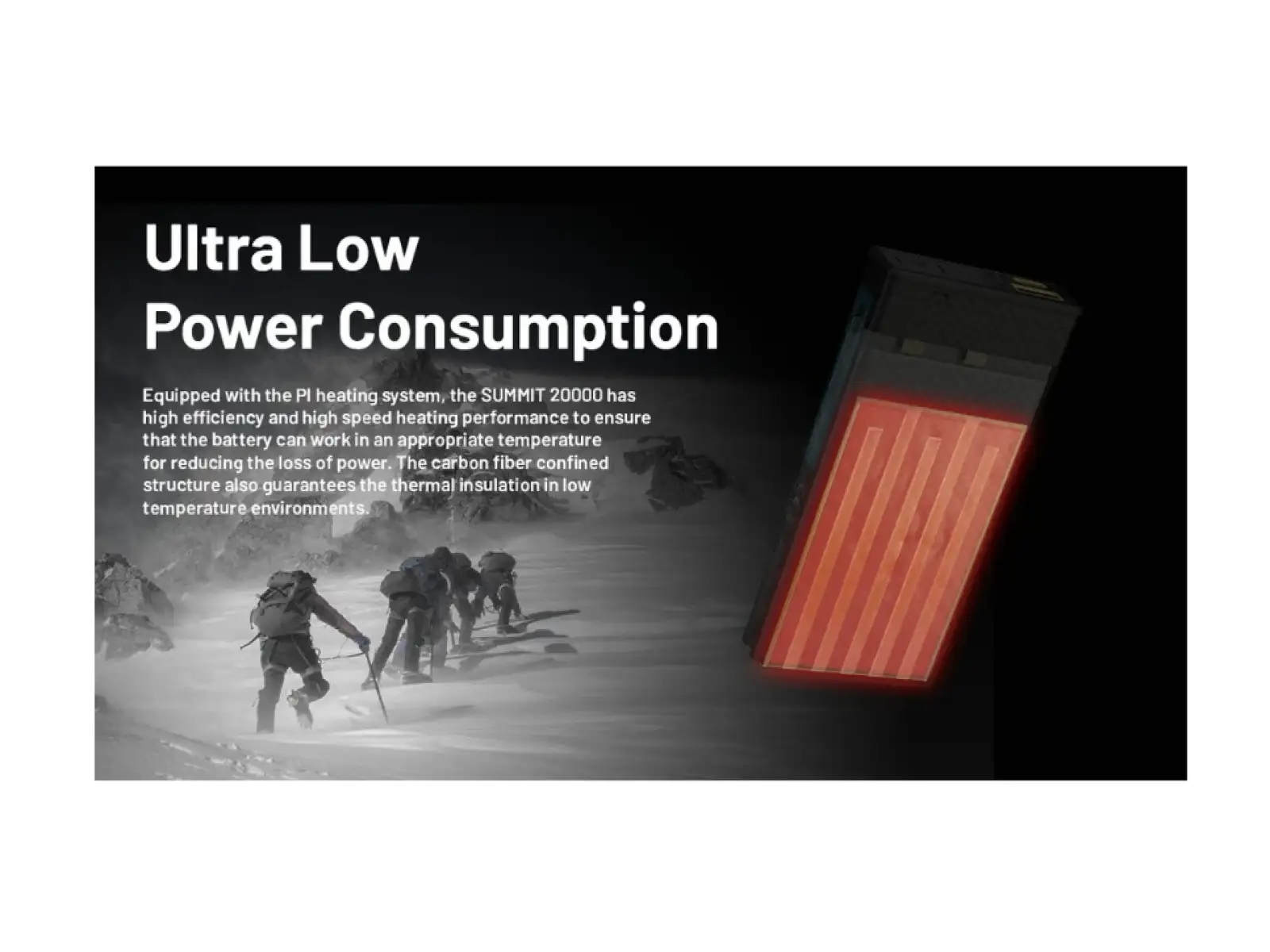 Nitecore wydajny powerbank odporny na mróz SUMMIT 20000, USB-C, do 3A wyjście, 20000 mAh
