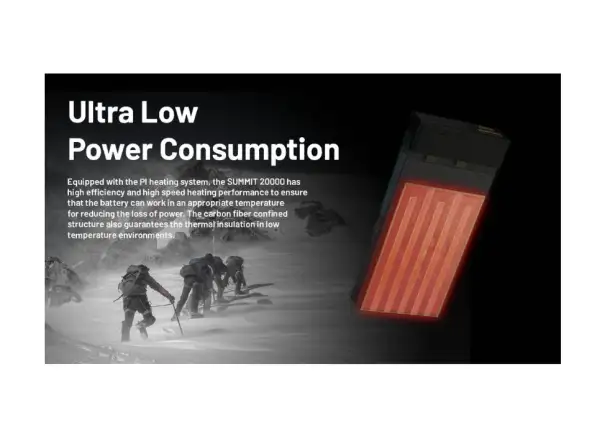 Nitecore wydajny powerbank odporny na mróz SUMMIT 20000, USB-C, do 3A wyjście, 20000 mAh