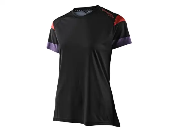 Troy Lee Designs Lilium damska koszulka krótki rękaw Rugby black