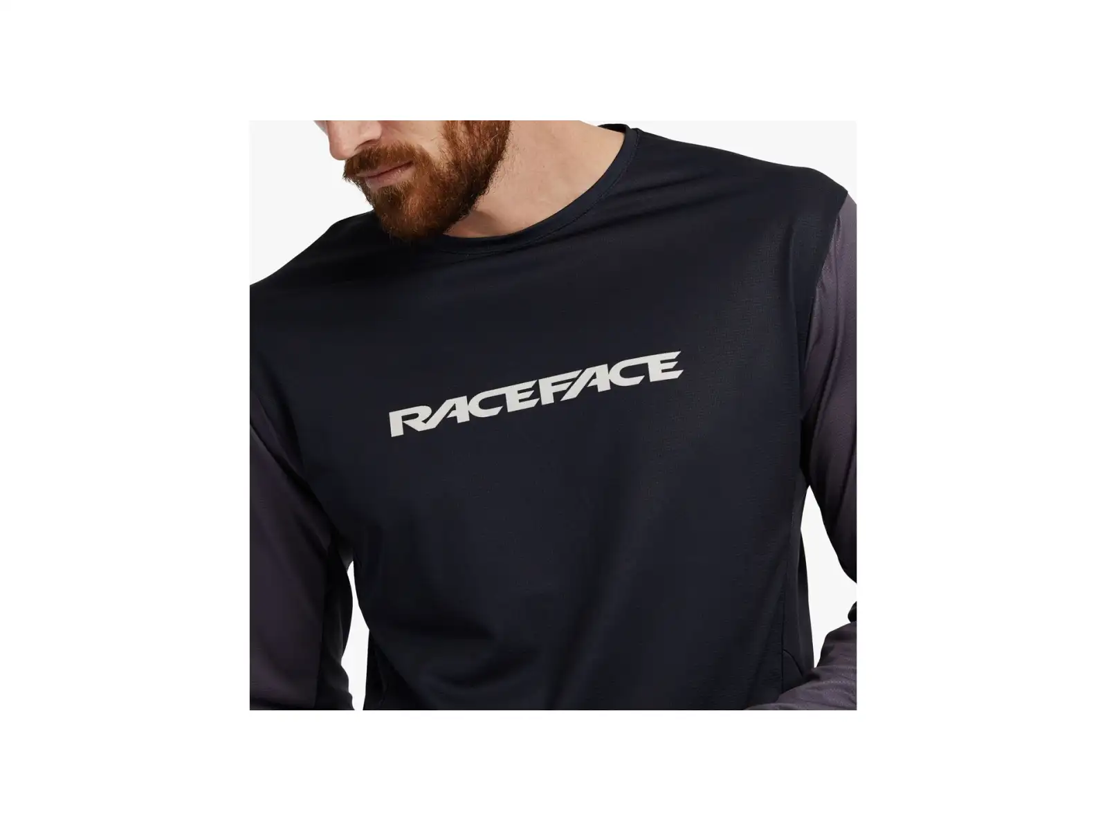 Race Face Indy męska koszulka z długim rękawem Charcoal