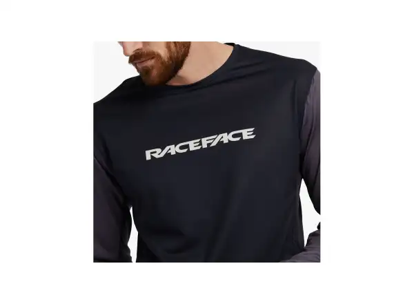 Race Face Indy męska koszulka z długim rękawem Charcoal