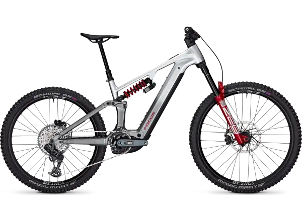 Focus SAM2 6.0 rower elektryczny pełnym zawieszeniem Nepalsilver/Steelgrey