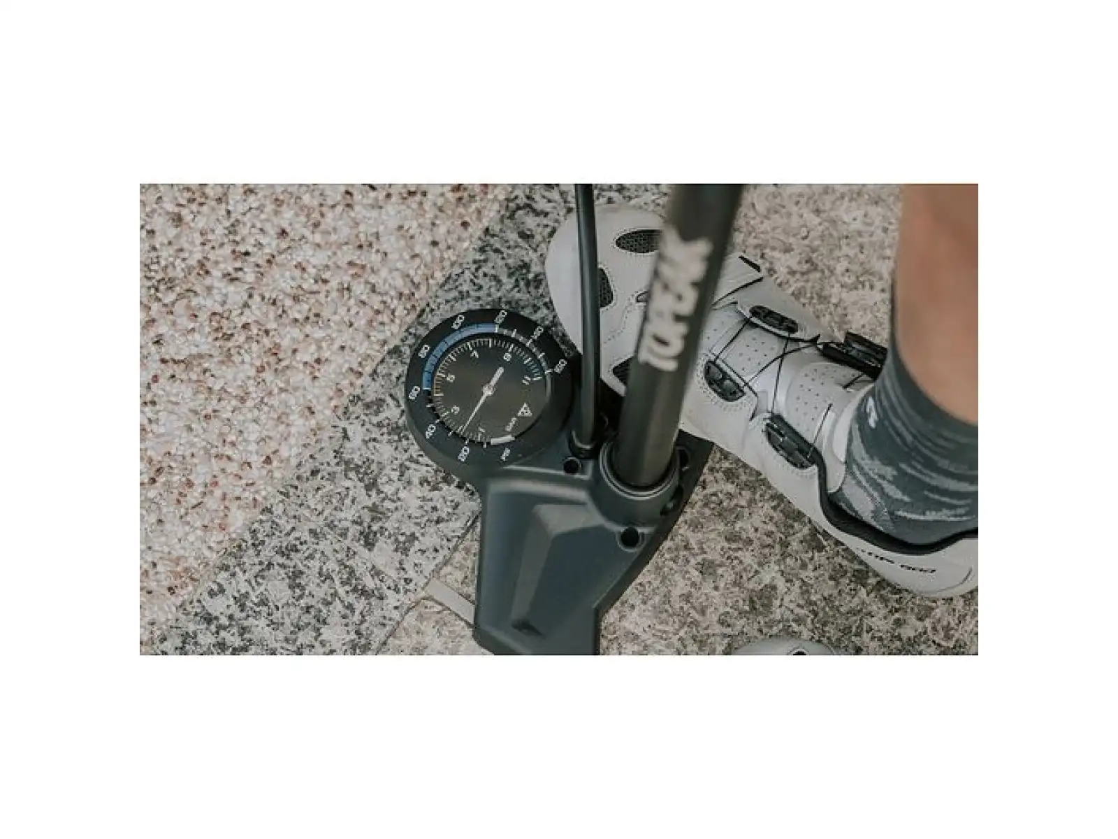 Topeak JoeBlow Roadie EX pompka warsztatowa czarna/niebieska