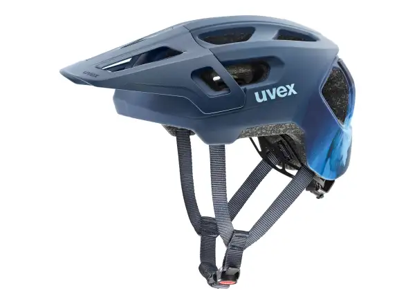 Uvex React JR kask MTB fullface Dusk blue matt