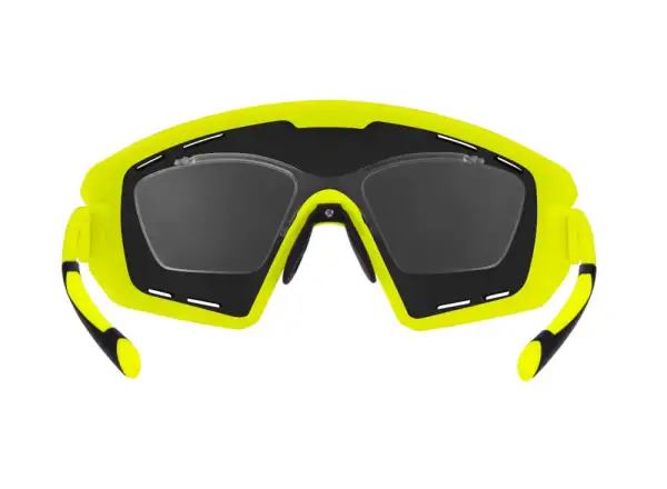 Force Ombro Plus okulary rowerowe fluo/czarne szkła