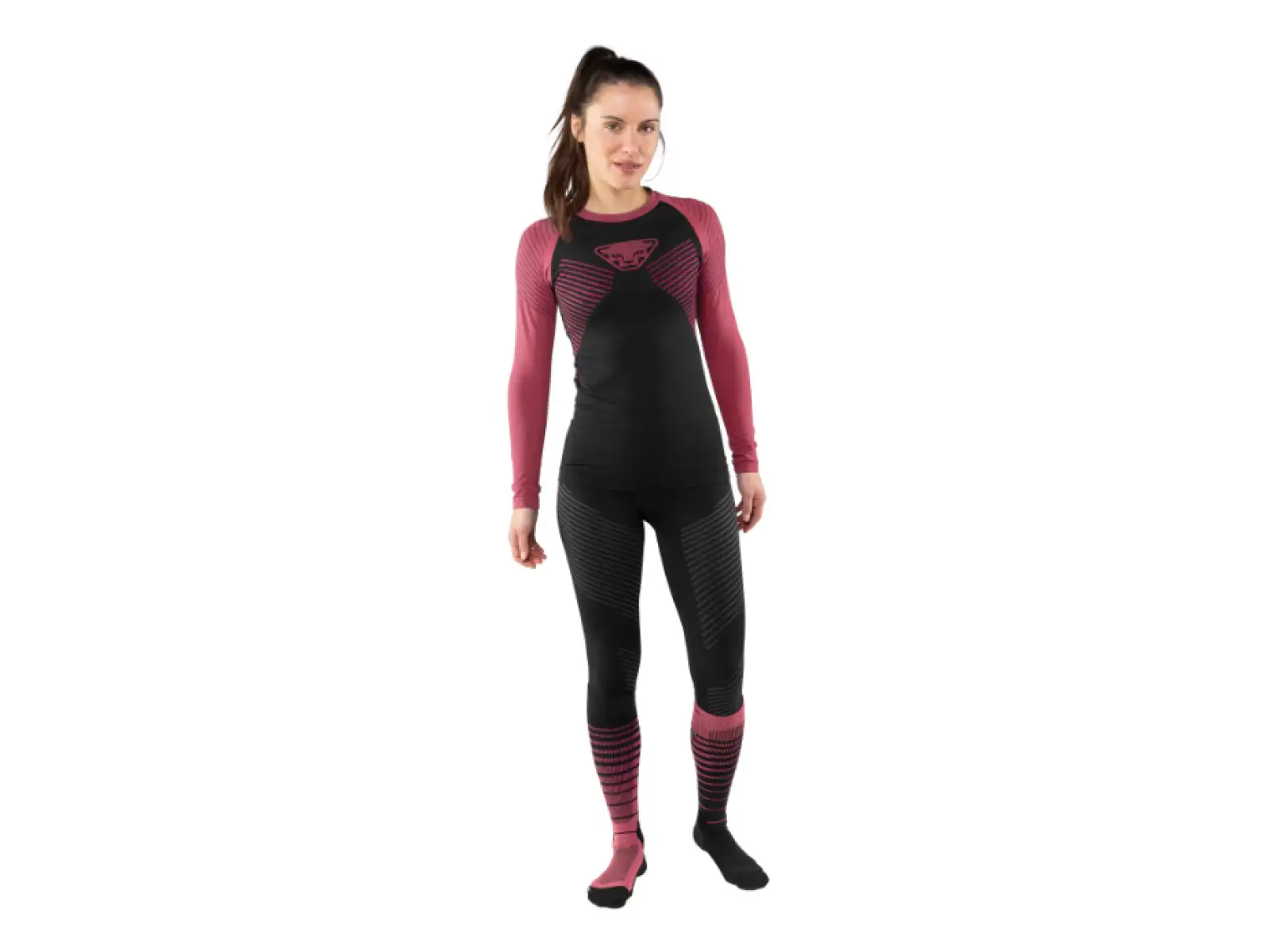 Dynafit Speed Dryarn damska koszulka dlugi rekaw Dark Rose