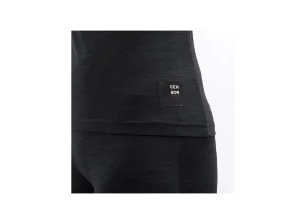Sensor Merino Cordura damska koszulka krótki rękaw czarna