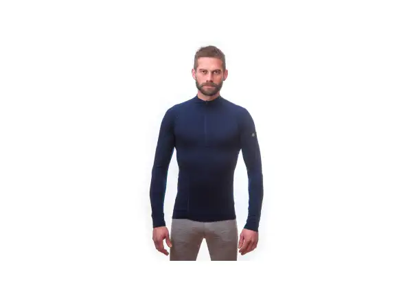 Sensor Merino Active męska koszulka długi rękaw Deep Blue