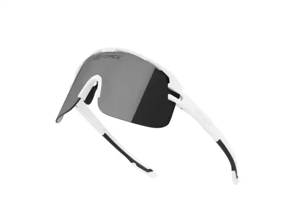 Force Epic okulary rowerowe białe/czarne lustrzane szkło