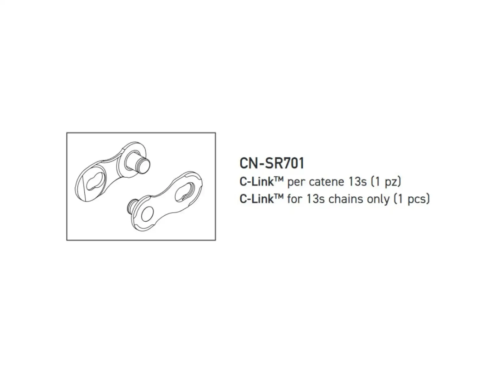 Campagnolo Ekar C-Link 13 sp. ogniwo łańcucha