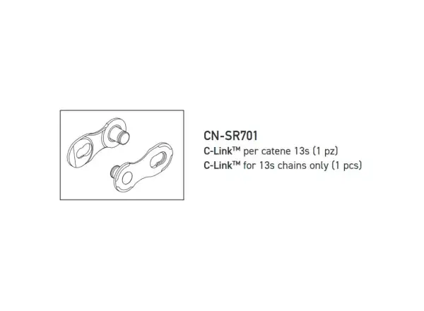 Campagnolo Ekar C-Link 13 sp. ogniwo łańcucha