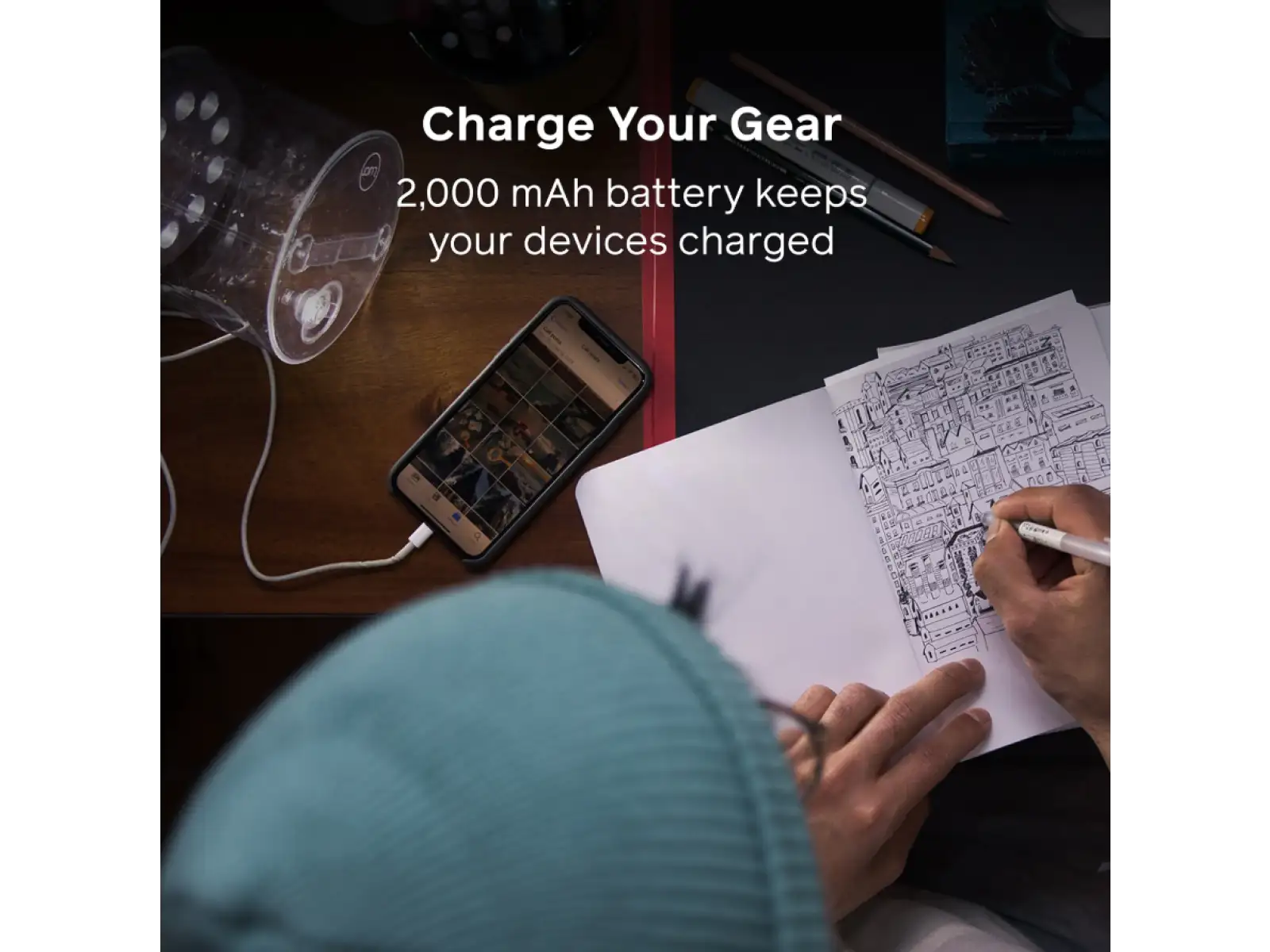 Biolite Luci Charge 150 latarka solarna Clear/Cool