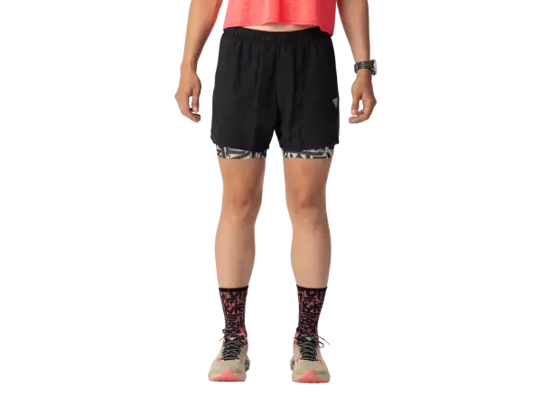 Dynafit Trail 2w1 damskie spodenki do biegania Black Out/Overcast