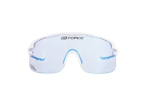 Force Epic okulary rowerowe białe/niebieskie fotochromatyczne szkło
