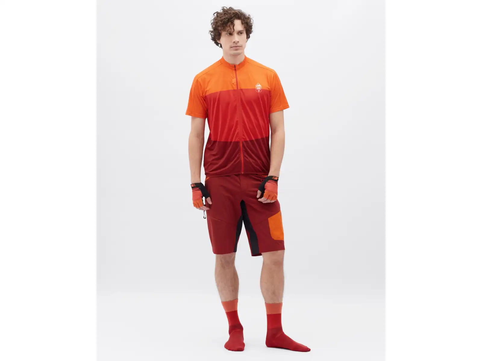 Silvini Rango Pro męskie szorty Merlot/Orange