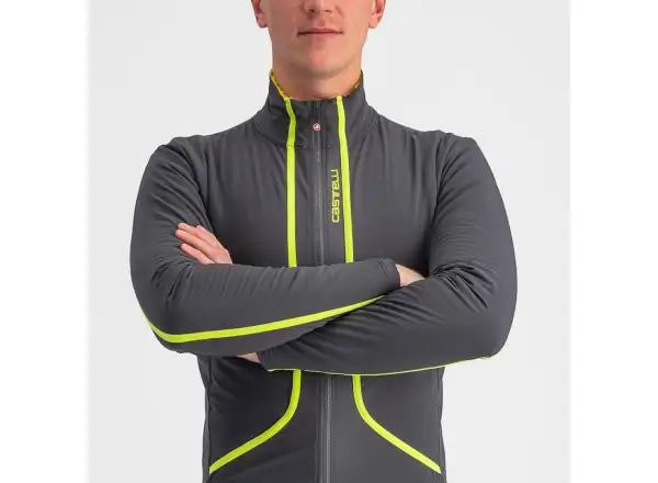 Castelli Flight Air męska kurtka gray/lime