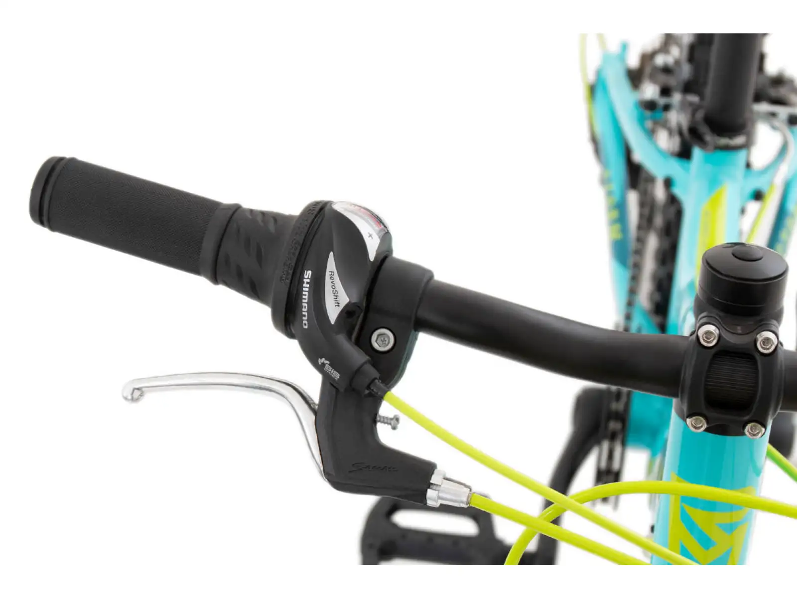 Rock Machine Storm 20 VB rower dziecięcy Gloss Neon Cyan/Yellow/Petrol