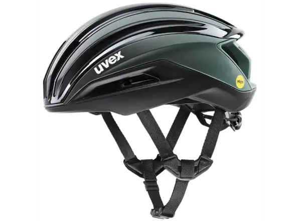 Uvex Surge Aero MIPS szosowy kask Black/Sage Green Matt