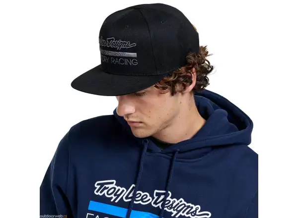 Troy Lee Designs Factory Racing czapka z daszkiem Black/Gray