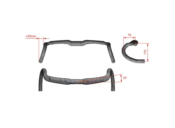 FSA K-WING AGX Carbon Compact kierownica szosowa