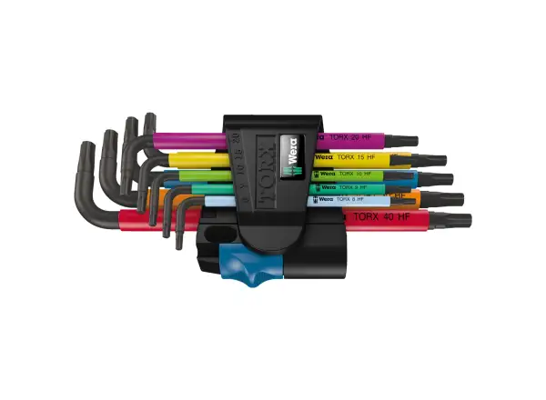 Wera 967/9 TX Multicolour HF 1 TORX klucze kątowe L z przytrzymaniem zestaw 9 szt.